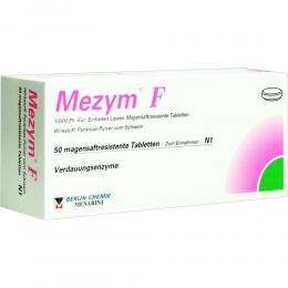 Ein aktuelles Angebot für Mezym F Magensaftresistente Tabletten 50 St Tabletten magensaftresistent Verstopfung - jetzt kaufen, Marke Berlin-Chemie AG.