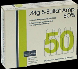 MG 5 Sulfat Amp. 50% Infusionslsungskonzentrat 5 St