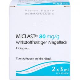 MICLAST 80 mg/g wirkstoffhaltiger Nagellack 6 ml