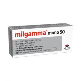 Ein aktuelles Angebot für Milgamma mono 50 überzogene Tabletten 30 St Überzogene Tabletten Nahrungsergänzung für Diabetiker - jetzt kaufen, Marke Wörwag Pharma GmbH & Co. KG.