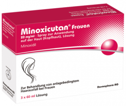 MINOXICUTAN Frauen 20 mg/ml Spray 3X60 ml
