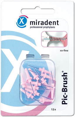 MIRADENT Interd.Pic-Brush Ersatzb.xx-fein pink 12 St