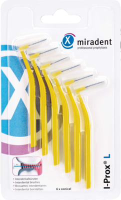 MIRADENT Interdentalbrste I-Prox L 0,5 mm gelb 6 St