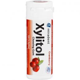 MIRADENT Xylitol Chewing Gum Cranberry 30 St.