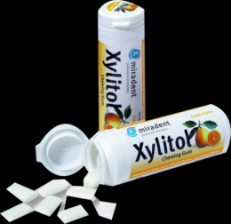 MIRADENT Xylitol Chewing Gum Frucht 30 St