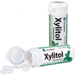 MIRADENT Xylitol Chewing Gum Spearmint 30 St.