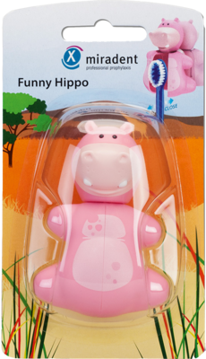 MIRADENT Zahnbrstenhalter Funny Snapper Hippo 1 St