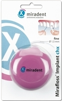 MIRADENT Zahnseide Mirafloss Implant CHX fine 50X15 cm