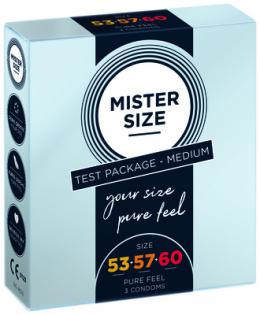 MISTER Size Probierpackung 53-57-60 Kondome 3 St