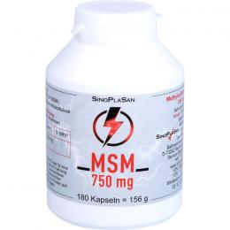 MSM 750 mg Mono 99,9% Kapseln 180 St.
