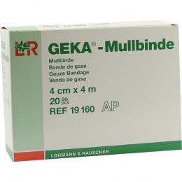 Ein aktuelles Angebot für MULLBINDEN GEKA 4 cmx4 m 20 St Binden Verbandsmaterial - jetzt kaufen, Marke Lohmann & Rauscher GmbH & Co. KG.
