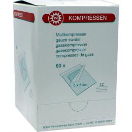 Ein aktuelles Angebot für MULLKOMPRESSEN 5x5 cm steril 12fach 60 St Kompressen Verbandsmaterial - jetzt kaufen, Marke NOBAMED Paul Danz AG.