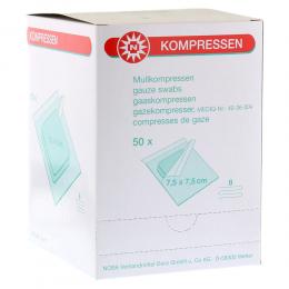 Ein aktuelles Angebot für MULLKOMPRESSEN 7,5x7,5 cm steril 8fach 50 X 2 St Kompressen Verbandsmaterial - jetzt kaufen, Marke NOBAMED Paul Danz AG.