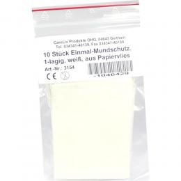 Ein aktuelles Angebot für Mundschutz Papiervlies mit Gummiband (weiß) 10 St ohne Häusliche Pflege - jetzt kaufen, Marke Careliv Produkte OHG.