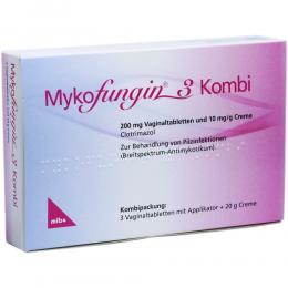 MYKOFUNGIN 3 Kombi 200 mg Vaginaltab.+10 mg/g Cre. 1 P Kombipackung