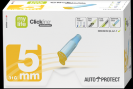 MYLIFE Clickfine AutoProtect Pen-Nadeln 5 mm 31 G 100 St