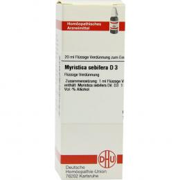 Ein aktuelles Angebot für MYRISTICA SEBIFERA D 3 Dilution 20 ml Dilution Naturheilkunde & Homöopathie - jetzt kaufen, Marke DHU-Arzneimittel GmbH & Co. KG.