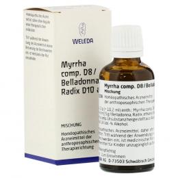 MYRRHA comp.D 8/Belladonna Radix D 10 aa Mischung 50 ml Mischung