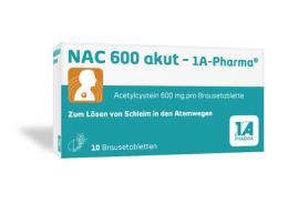 NAC 600 akut-1A Pharma Brausetabletten 10 St