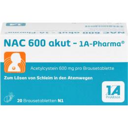 NAC 600 akut-1A Pharma Brausetabletten 20 St.