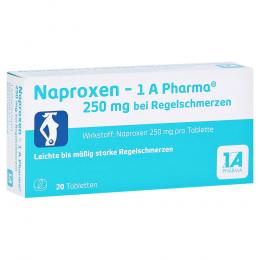 Naproxen - 1 A Pharma 250 mg bei Regelschmerzen 20 St Tabletten