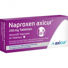 NAPROXEN axicur 250 mg Tabletten 20 St Tabletten