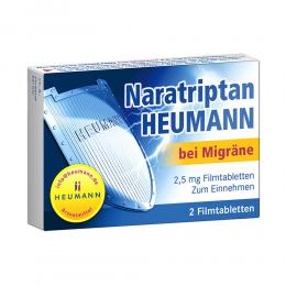 Naratriptan HEUMANN bei Migräne 2,5 mg 2 St Filmtabletten