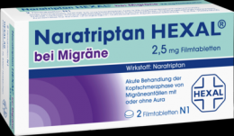 NARATRIPTAN HEXAL bei Migrne 2,5 mg Filmtabletten 2 St