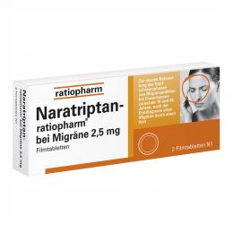 Ein aktuelles Angebot für NARATRIPTAN-ratiopharm bei Migräne Filmtabletten 2 St Filmtabletten Kopfschmerzen & Migräne - jetzt kaufen, Marke ratiopharm GmbH.