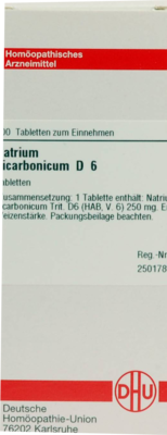 NATRIUM BICARBONICUM D 6 Tabletten 200 St