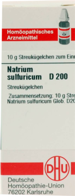 NATRIUM SULFURICUM D 200 Globuli 10 g