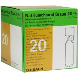 Natriumchlorid 20% MPC Elektrolytkonzentrat 20 X 10 ml Infusionslösungskonzentrat