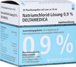 NATRIUMCHLORID-Lösung 0,9% Deltamedica Luer Pl. 20 X 10 ml Injektionslösung