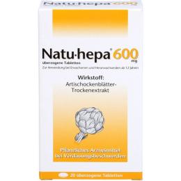 NATU HEPA 600 mg überzogene Tabletten 20 St.