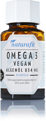 NATURAFIT Omega-3 vegan Algenl 834 mg Kapseln 52 g