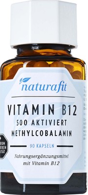 NATURAFIT Vitamin B12 500 g aktiviert Kapseln 25.1 g