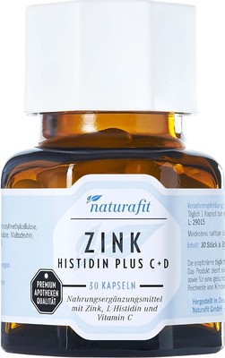 NATURAFIT Zink Histidin plus C+D Kapseln 13.1 g