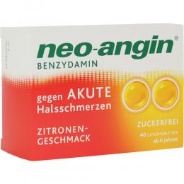 Ein aktuelles Angebot für neo-angin Benzydamin Zitronen-Geschmack 40 St Lutschtabletten Halsschmerzen - jetzt kaufen, Marke MCM Klosterfrau Vertriebsgesellschaft mbH.