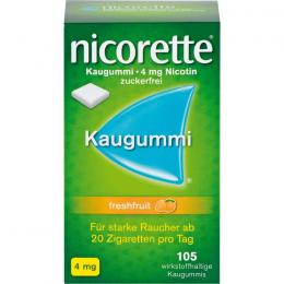 NICORETTE 4 mg freshfruit Kaugummi 105 St.
