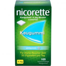 NICORETTE Kaugummi 4 mg whitemint 105 St.