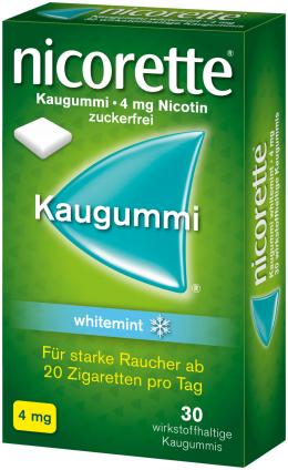 nicorette Kaugummi 4mg whitemint 30 St Kaugummi