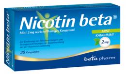 NICOTIN beta Mint 2 mg wirkstoffhalt.Kaugummi 30 St