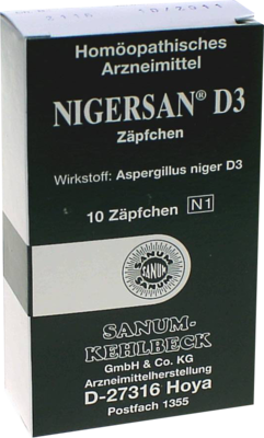 NIGERSAN D 3 Suppositorien 10 St