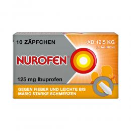 NUROFEN Junior 125 mg Zäpfchen 10 St Suppositorien