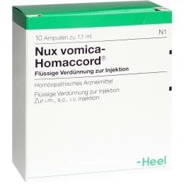 Ein aktuelles Angebot für NUX VOMICA HOMACCORD Ampullen 10 St Ampullen Naturheilkunde & Homöopathie - jetzt kaufen, Marke Biologische Heilmittel Heel GmbH.