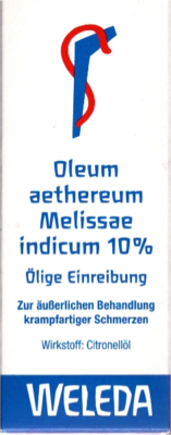 OLEUM AETHEREUM melissae indicum 10% 50 ml
