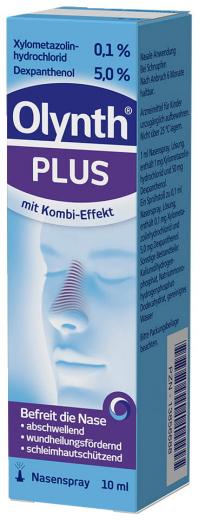 OLYNTH Plus 0,1%/5% für Erwachsene Nasenspray ohne Konservierungsstoffe 10 ml Nasenspray