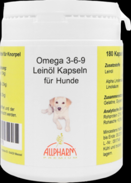 OMEGA-3-6-9 Leinl Kapseln f.Hunde 180 St