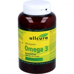 OMEGA-3 KONZENTRAT aus Fischöl 1000 mg Kapseln 100 St.