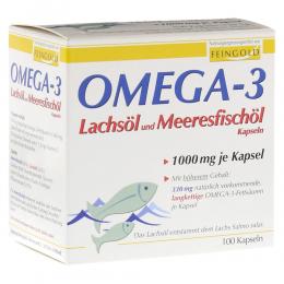 OMEGA-3 Lachsöl und Meeresfischöl Kapseln 100 St Kapseln